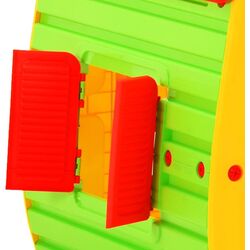 Casuta pentru joaca VidaXL 316177 102x90x109 (Green/Red) Thumb