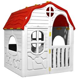 Игровой домик VidaXL 92577 (White/Red) Thumb