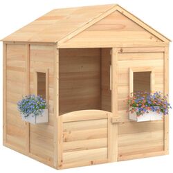 Casuta pentru joaca VidaXL 93686 125x120x132 (Brown) Thumb