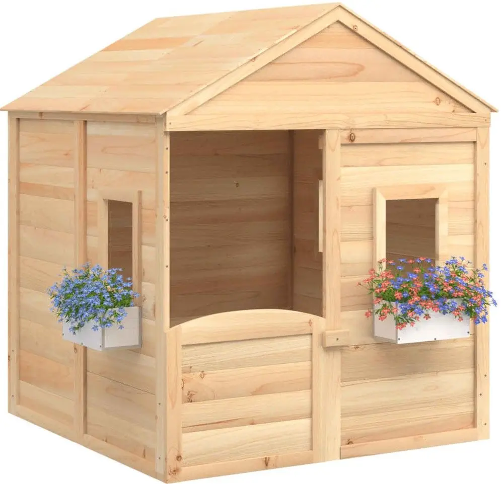 Casuta pentru joaca VidaXL 93686 125x120x132 (Brown)