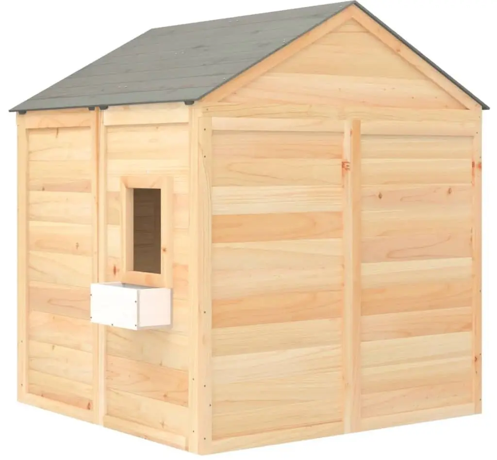 Casuta pentru joaca VidaXL 93687 (Beige/Grey) - 4