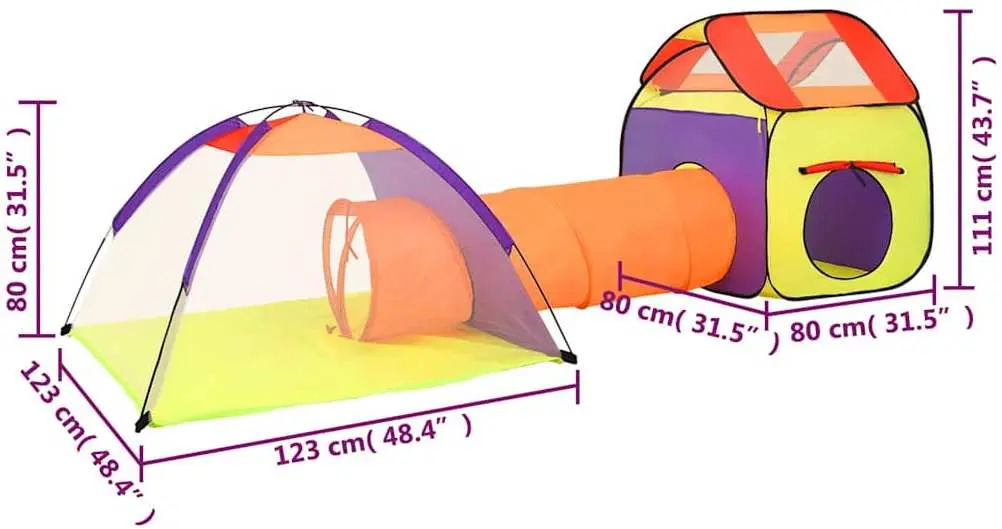 Complex de joaca 3in1 VidaXL 3107732 (Multicolor)