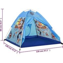 Cort pentru copii VidaXL 3107743 (Blue) Thumb