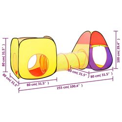 Cort cu tunel VidaXL 3107728 (Yellow) Thumb