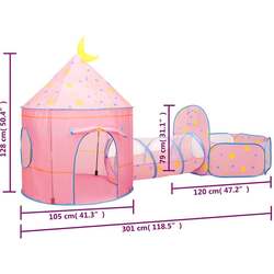 Cort cu tunel VidaXL 3107738 (Pink) Thumb