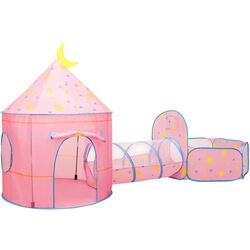 Cort cu tunel VidaXL 93677 (Pink)