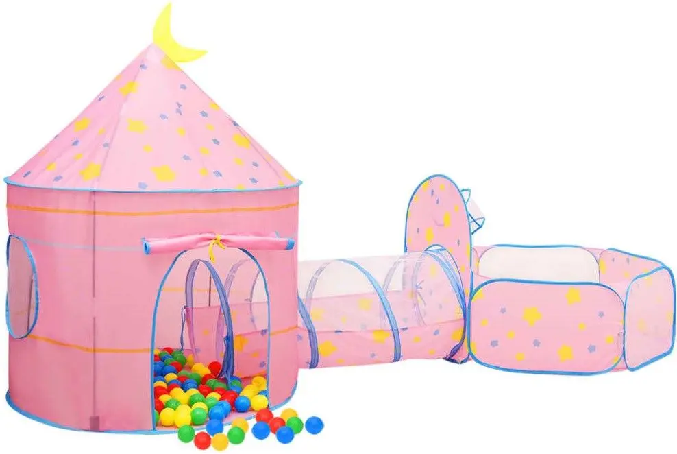 Cort cu tunel VidaXL 93677 (Pink)