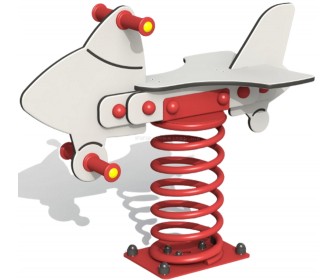 Balansoar pe arc elicoidal Copfer Plane PTP 029-04 (White/Red)