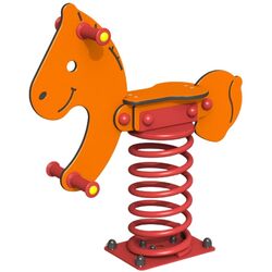 Balansoar pe arc elicoidal Copfer Pony PTP 029-03 (Orange/Red)