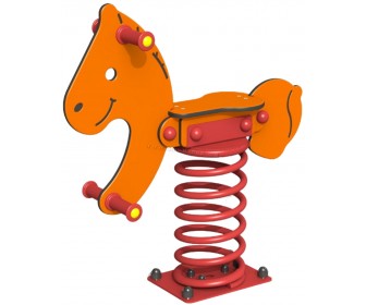 Balansoar pe arc elicoidal Copfer Pony PTP 029-03 (Orange/Red)