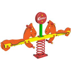 Balansoar pe arc elicoidal Copfer Pony PTP 044-03 (Orange/Red)