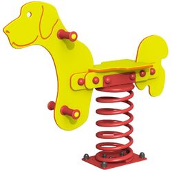 Balansoar pe arc elicoidal Copfer Puppy PTP 029 (Yellow/Red)