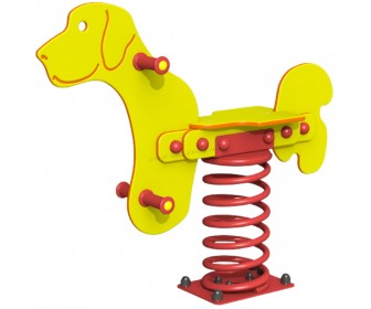 Balansoar pe arc elicoidal Copfer Puppy PTP 029 (Yellow/Red)