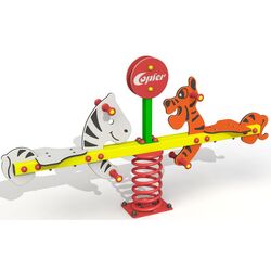 Balansoar pe arc elicoidal Copfer Zebra/Tiger PTP 044-56 (Multicolor)