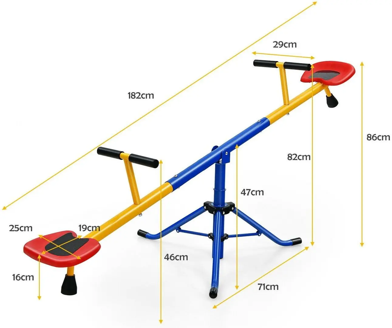 Balansoar Costway TS10004 (Multicolor)