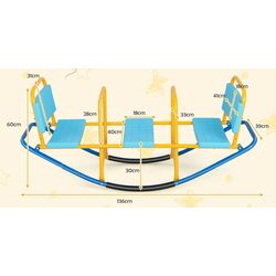 Balansoar Costway TS10005BL (Blue/Yellow) Thumb