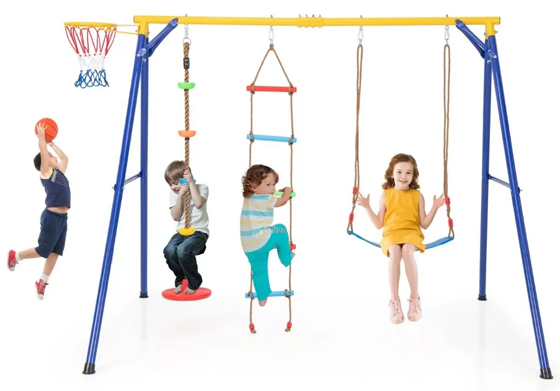 Качели Costway NP11344YE (Yellow/Blue) - 2