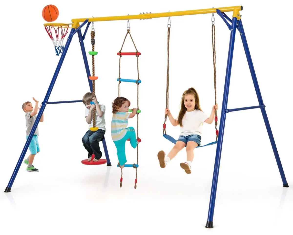 Качели Costway NP11344YE (Yellow/Blue)