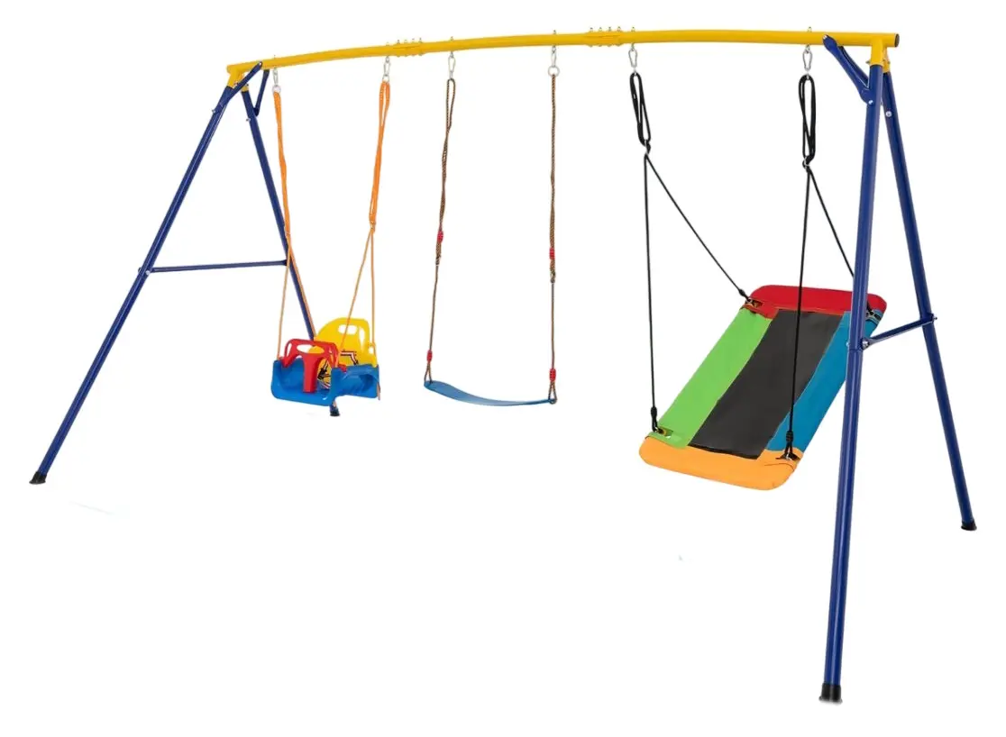 Качели Costway NP11345YE (Yellow/Blue)