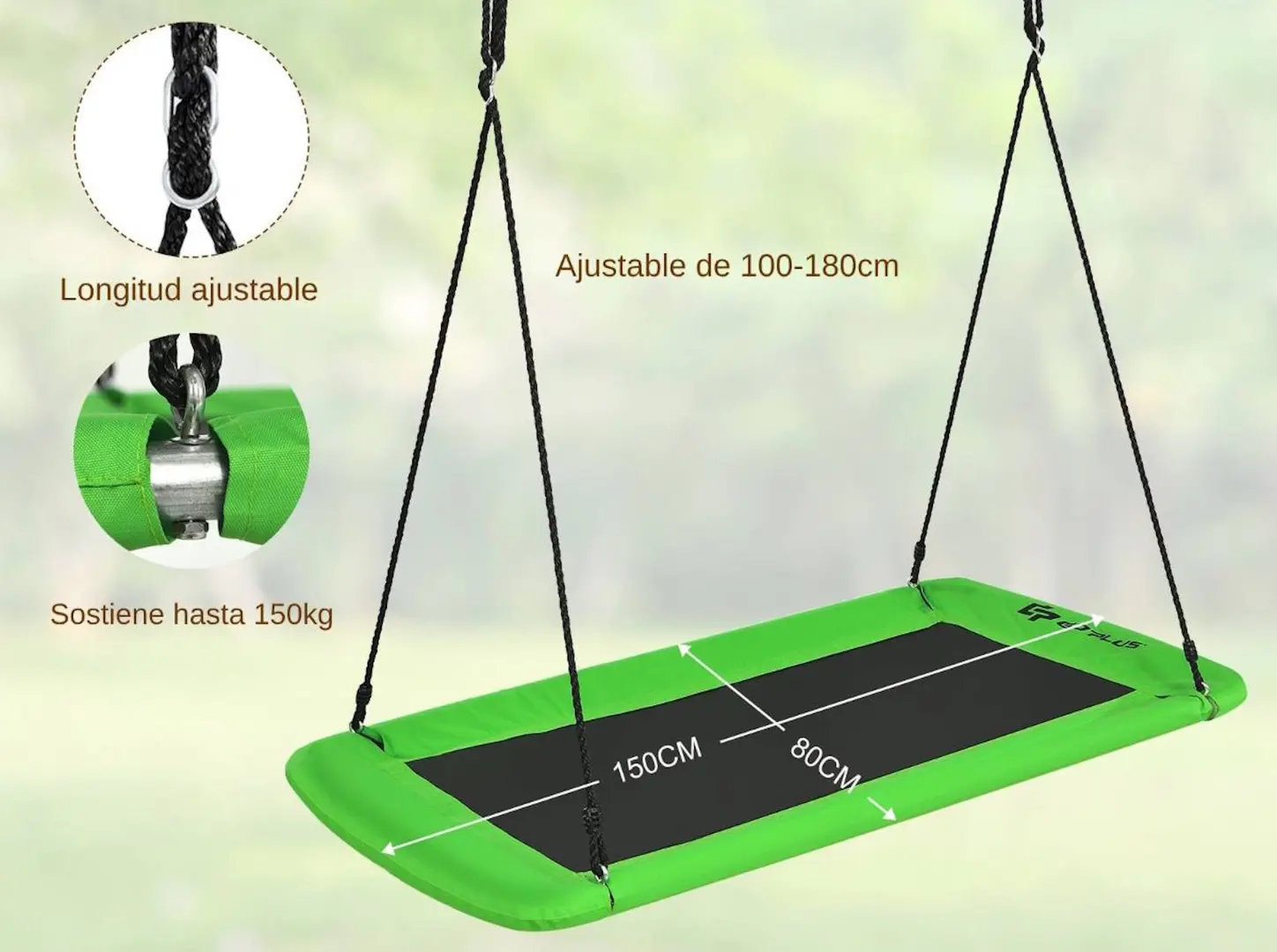 Качели-гнездо Costway NP11663GN (Green)