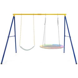 Stand pentru leagan Costway NP10525-1YE (Blue/Yellow)