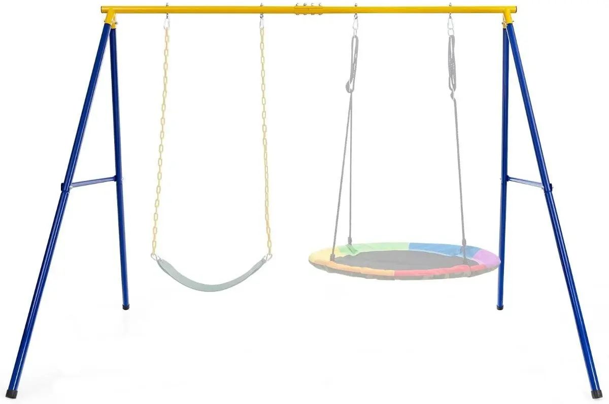 Stand pentru leagan Costway NP10525-1YE (Blue/Yellow)