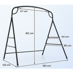 Стойка для качели Costway NP12099DK (Black) Thumb