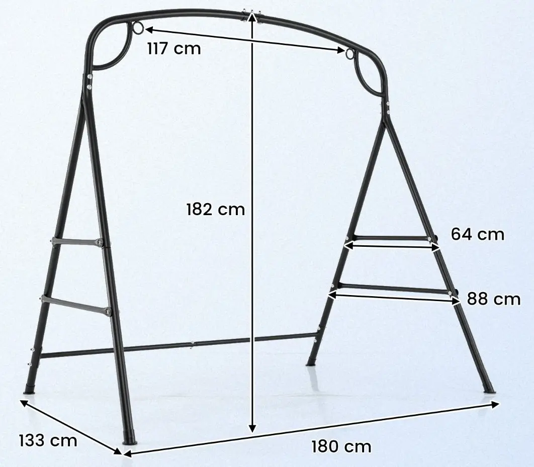 Стойка для качели Costway NP12099DK (Black) - 5