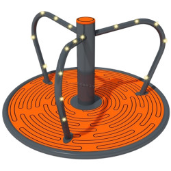 Carusel pentru copii DastimArt 409 (Orange/Graphite)