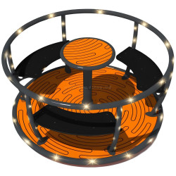 Carusel pentru copii DastimArt 410 (Orange/Graphite)