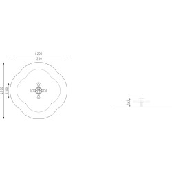 Balansoar pe arc DastimArt 202 (Blue/Green/Grey) Thumb