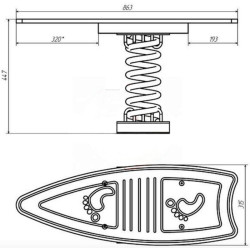 Balansoar pe arc DastimArt 205 Thumb