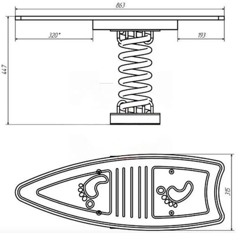 Balansoar pe arc DastimArt 205 - 7