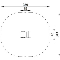 Balansoar pe arc DastimArt 216 (Red) Thumb
