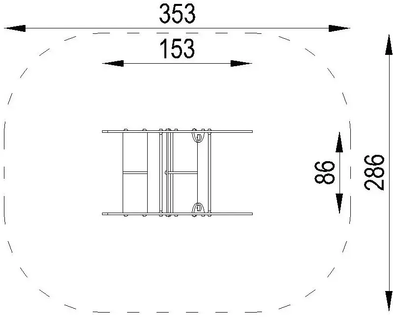 Balansoar pe arc DastimArt 221 (Green/Black) - 2