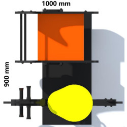 Качалка на пружине DastimArt 226 (Yellow/Orange) Thumb