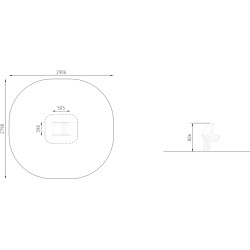 Balansoar pe arc DastimArt 229 (White/Blue) Thumb