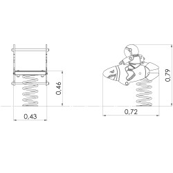 Balansoar pe arc DastimArt 251 (Grey) Thumb