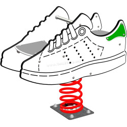 Качалка на пружине DastimArt 255 (White/Green/Red)