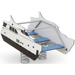 Качалка на пружине DastimArt 256 (White/Black) Thumb