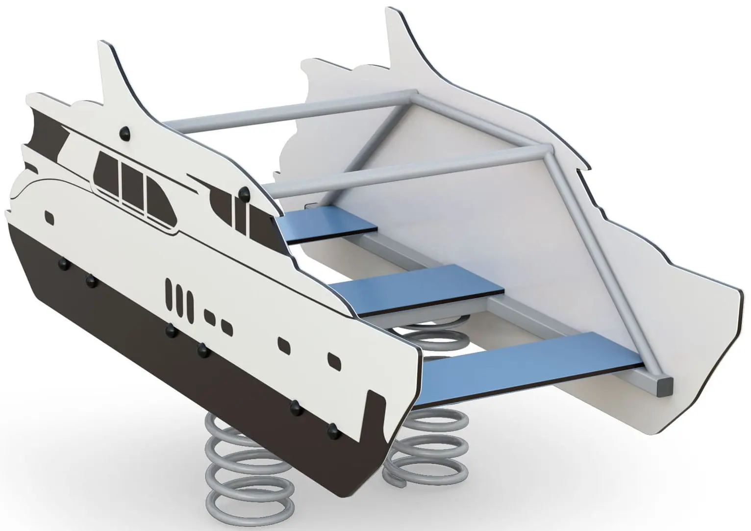 Качалка на пружине DastimArt 256 (White/Black) - 2