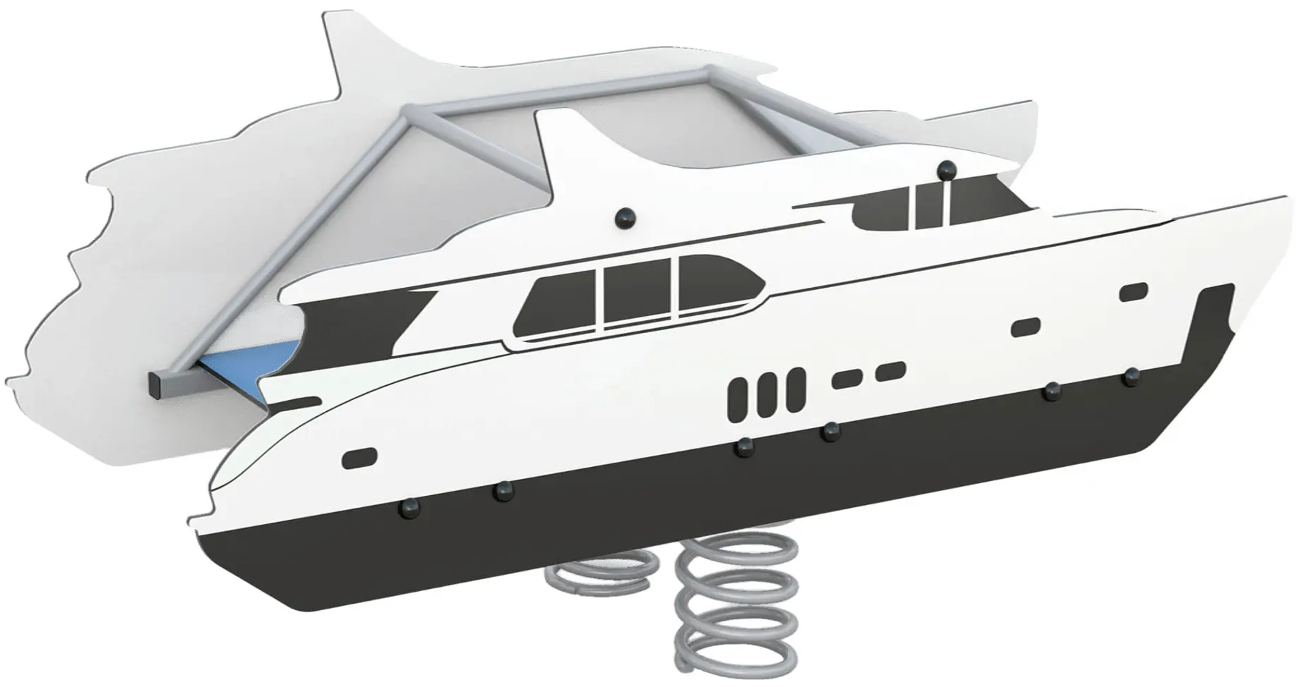 Качалка на пружине DastimArt 256 (White/Black)