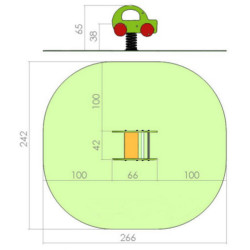 Balansoar pe arc DastimArt 262 (Green) Thumb