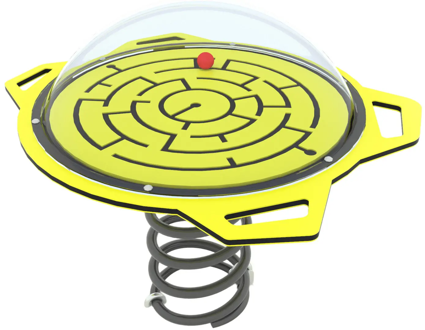 Labirint pe arc DastimArt 258 (Yellow/Grey)