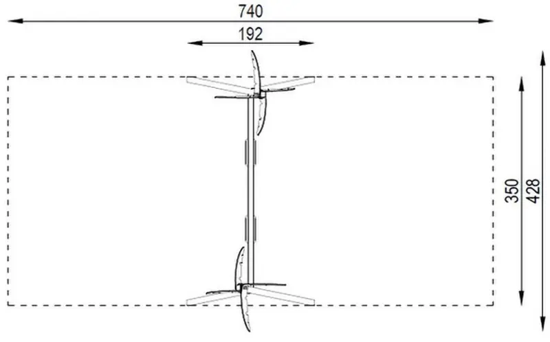 Stand de leagan DastimArt 757 (Grey/Green) - 2