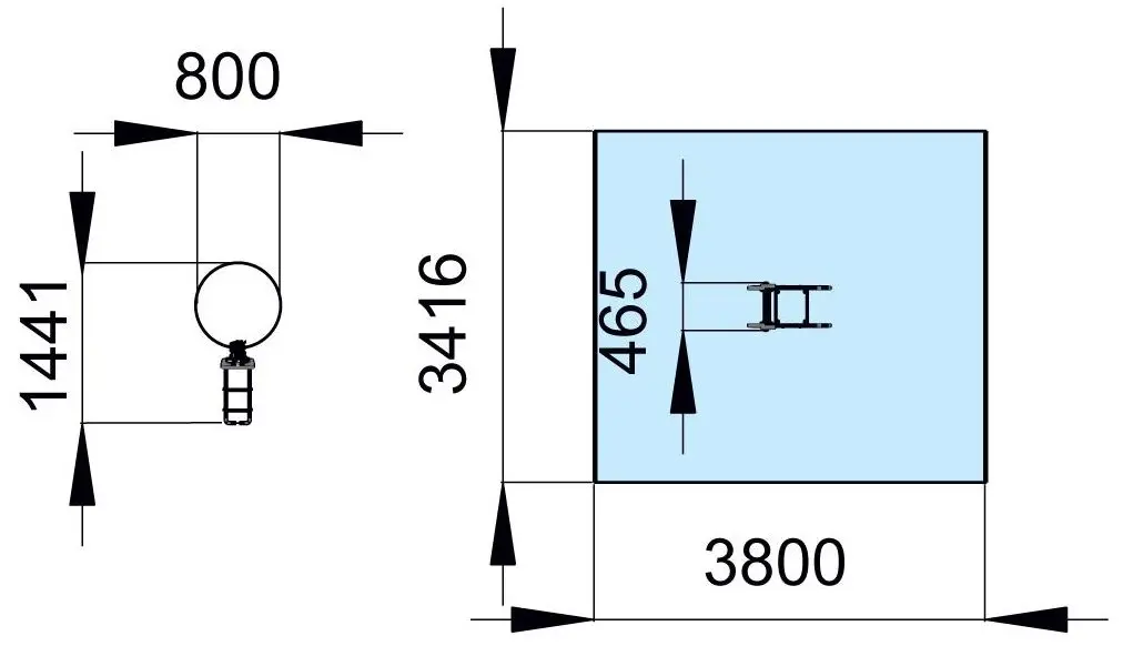 Balansoar pe arc EBS TE 232 Ball
