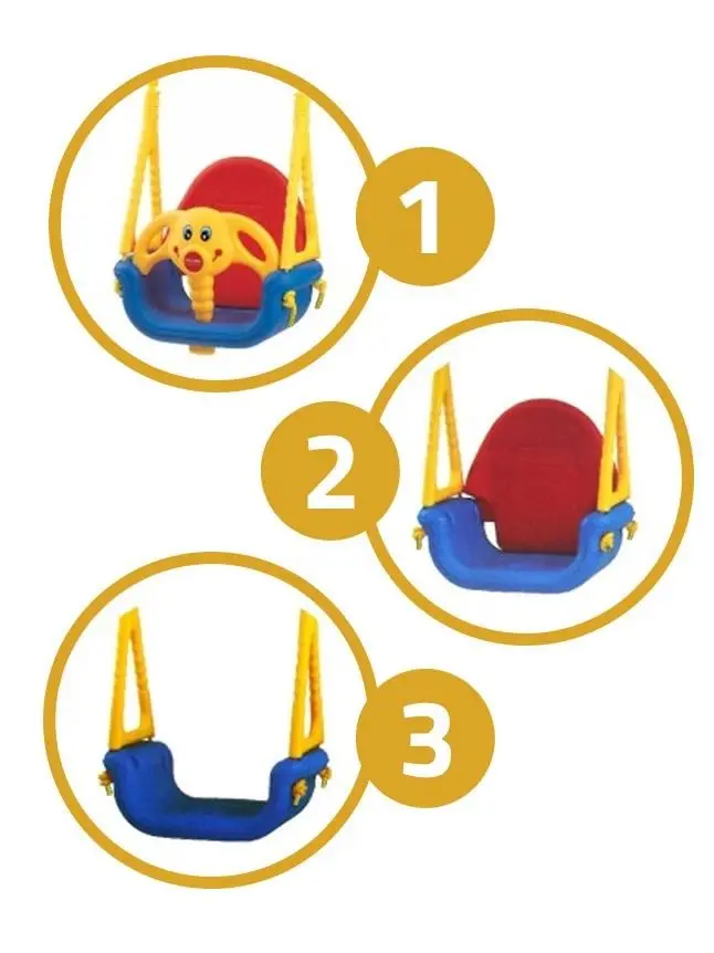 Качели 3в1 Edu-Play Jumbo 101 (Yellow/Blue)