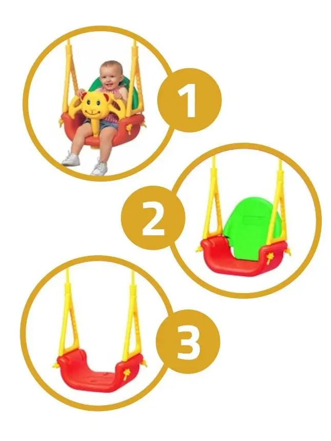 Leagan 3in1 Edu-Play Mis 424 (Yellow/Red)