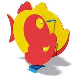 Качалка на пружине InterAtletika Fish TE 203 (Red/Yellow) Thumb