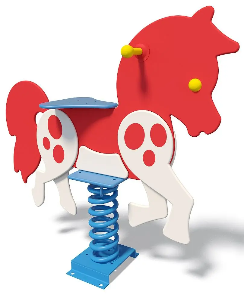 Качалка на пружине InterAtletika Horse TE 208 (Red/Blue) - 2